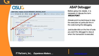 Abap for functional consultants | PPTX