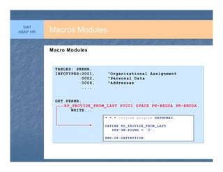 Abap hr programing | PDF