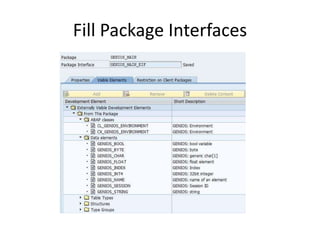 Fill Package Interfaces
 