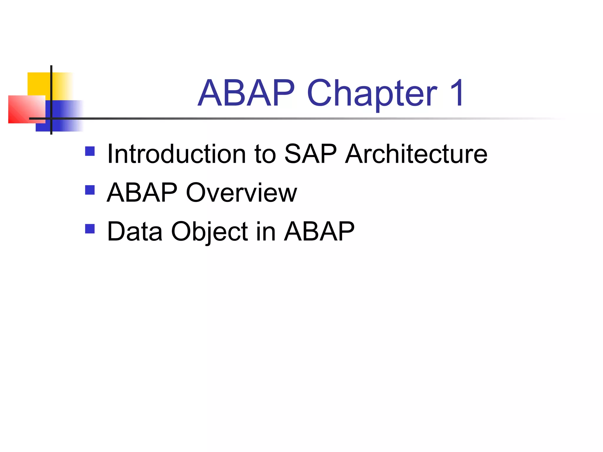 Abap programming overview | PPT