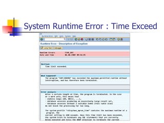 System Runtime Error : Time Exceed
 