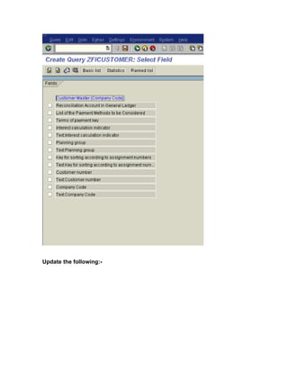 Update the following:-
 