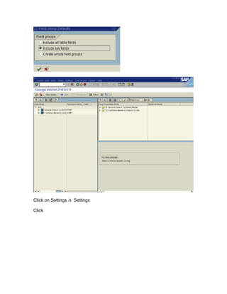 Click on Settings à Settings

Click
 
