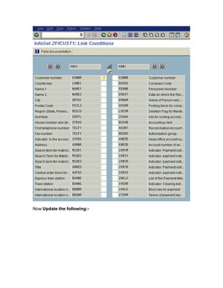 Now Update the following:-
 