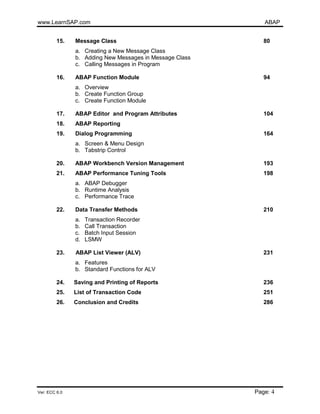 Abap sample code | PDF