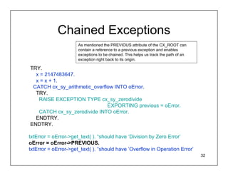 Abap slide exceptionshandling | PDF
