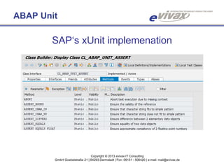 Apap Unit ABAP Unit and TDD | PDF