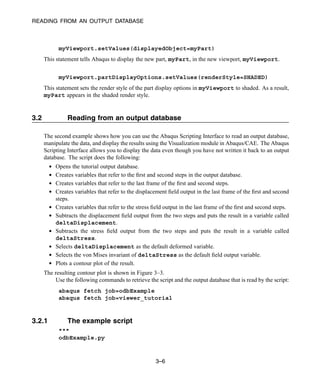Abaqus 6.11 script manual | PDF
