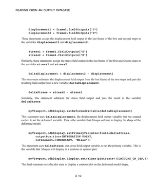 Abaqus 6.11 script manual | PDF