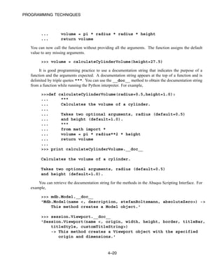 Abaqus 6.11 script manual | PDF