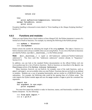 Abaqus 6.11 script manual | PDF