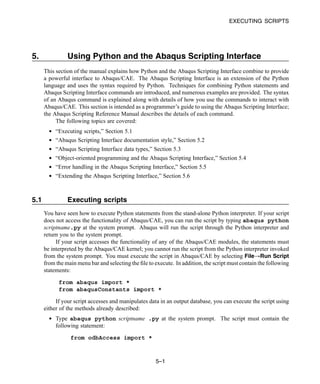 Abaqus 6.11 script manual | PDF