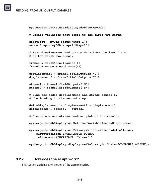 Abaqus 6.11 script manual