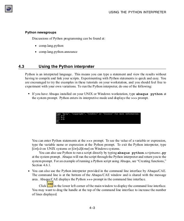 Abaqus 6.11 script manual