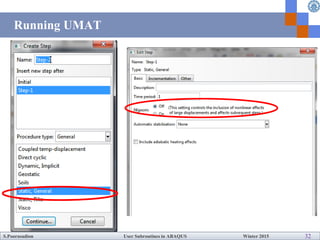 How to write User Subroutines with Abaqus | PDF