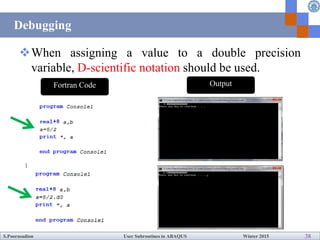 How to write User Subroutines with Abaqus | PDF