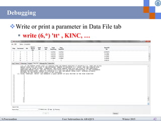 How to write User Subroutines with Abaqus | PDF
