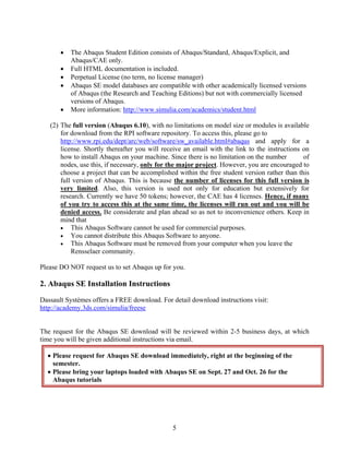 Abaqus tutorial | PDF