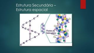 Estrutura Secundária –
Estrutura espacial
 
