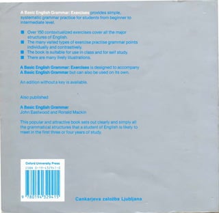 A basic english grammar exercises