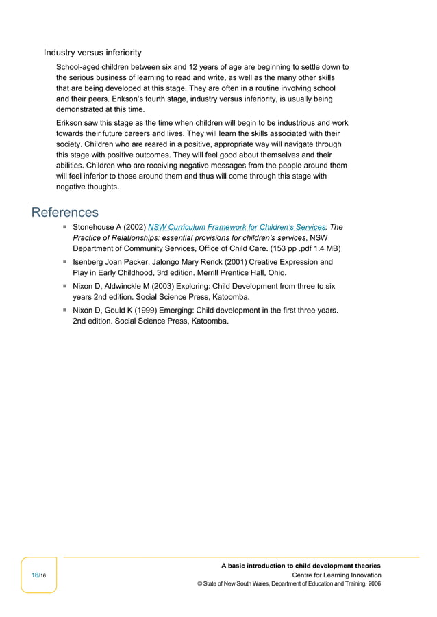 A basic introduction to child development theories