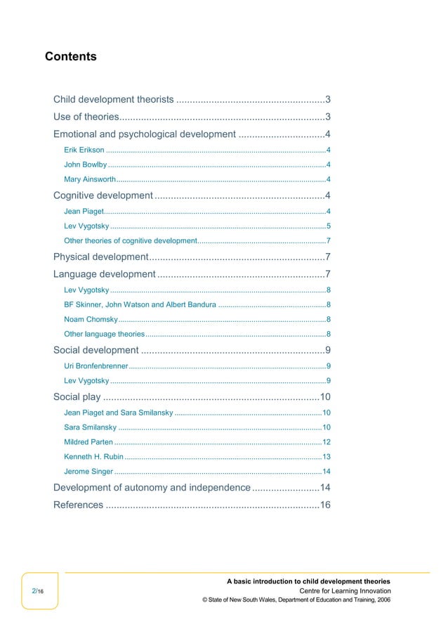A basic introduction to child development theories