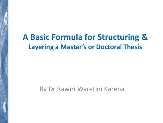 doctoral thesis