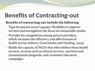 Steps to
Design an
Effective
Contract
for Health
Services
 