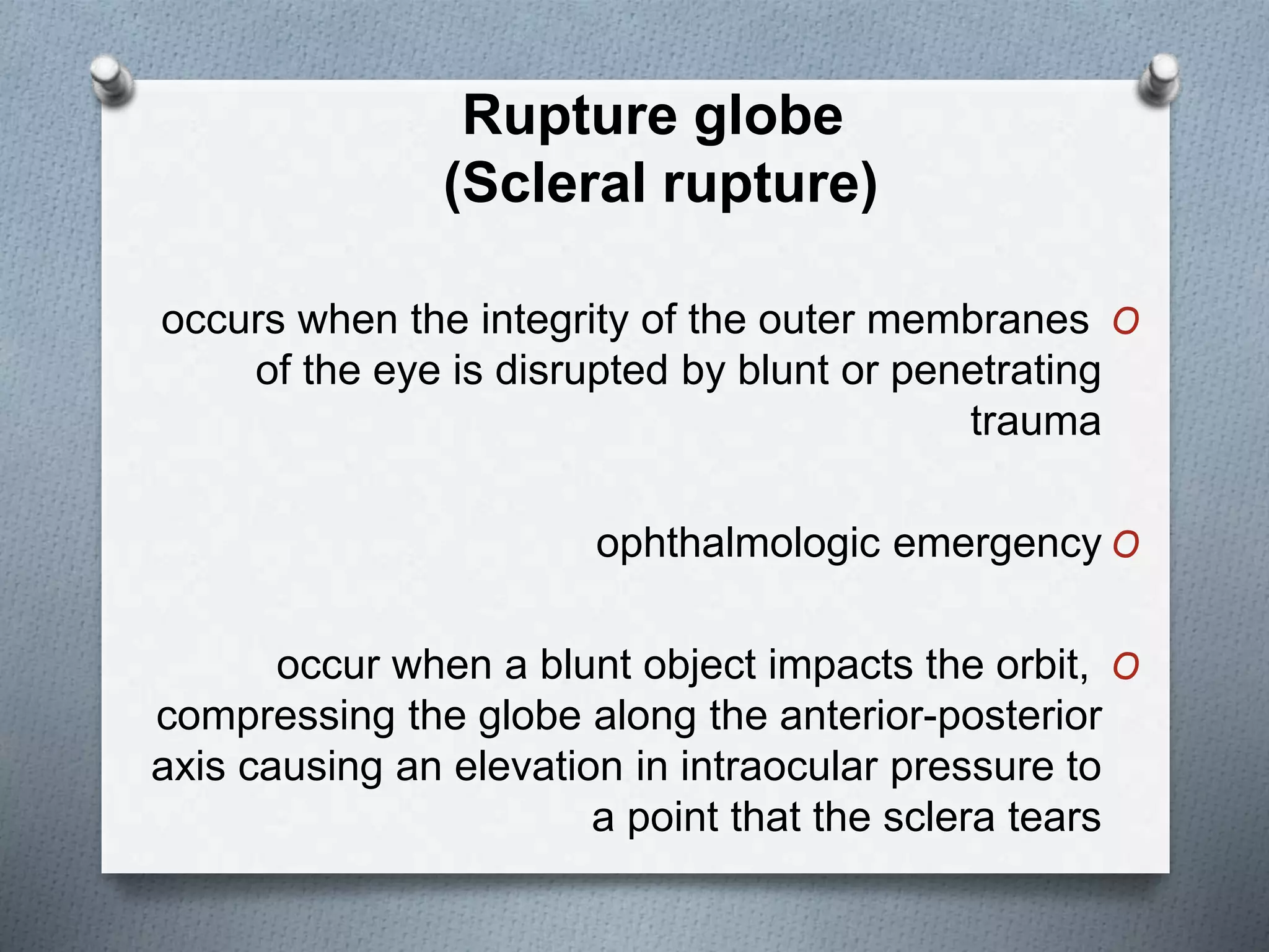 eye trauma approach and management | PPTX