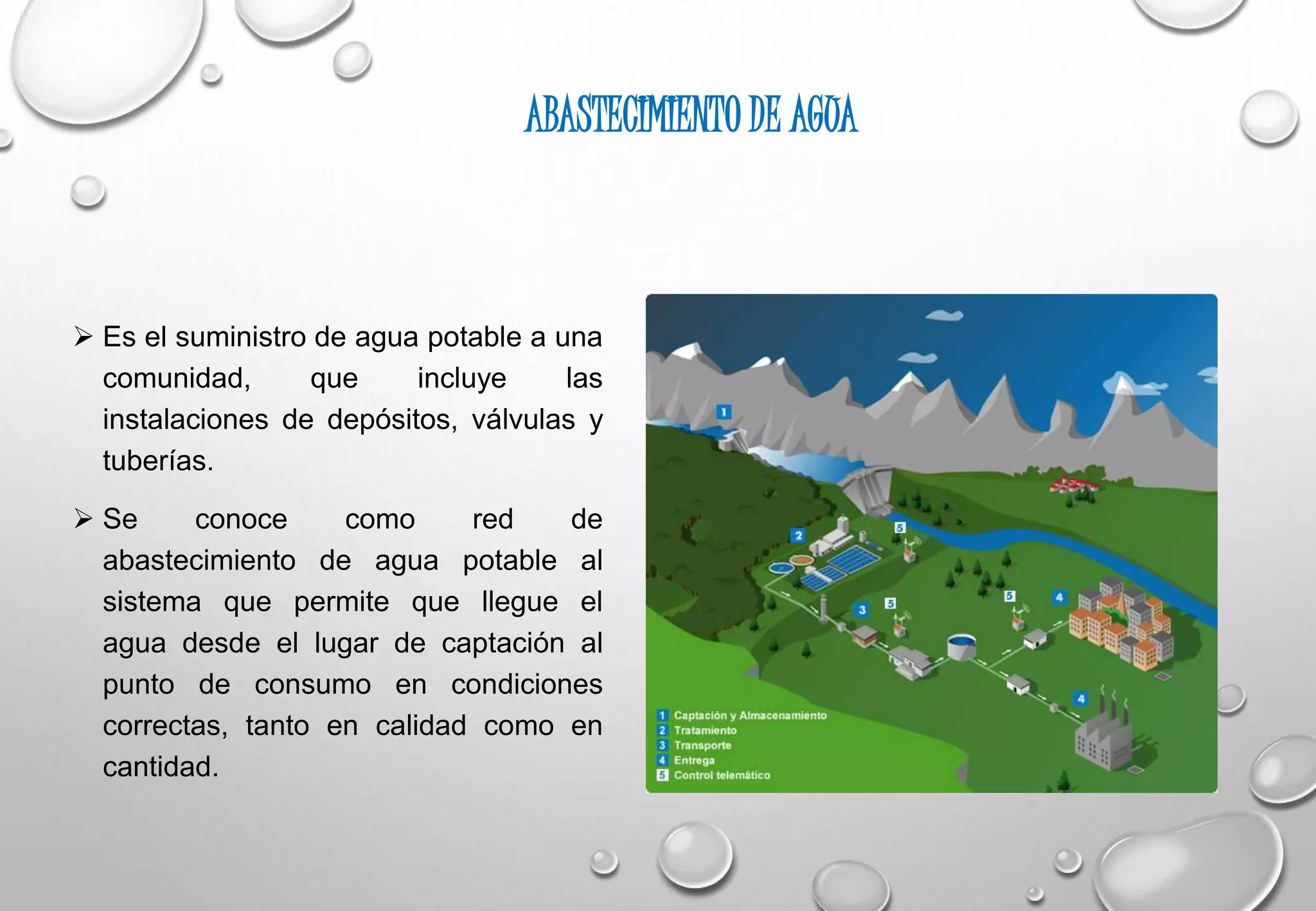 Abastecimiento de agua y alcantarillado joey diapositivas | PPTX