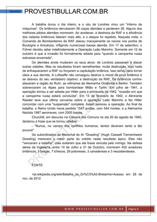 A batalha da inglaterra | PDF