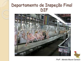 Departamento de Inspeção Final
DIF
Profª. Mariela Moura Carreon
 