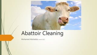 Abattoir Cleaning
Mohamed Abdrabbo march 2017
 