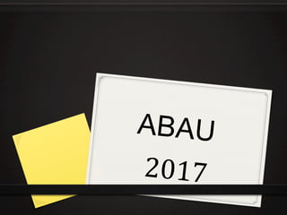 ABAU
2017	
 