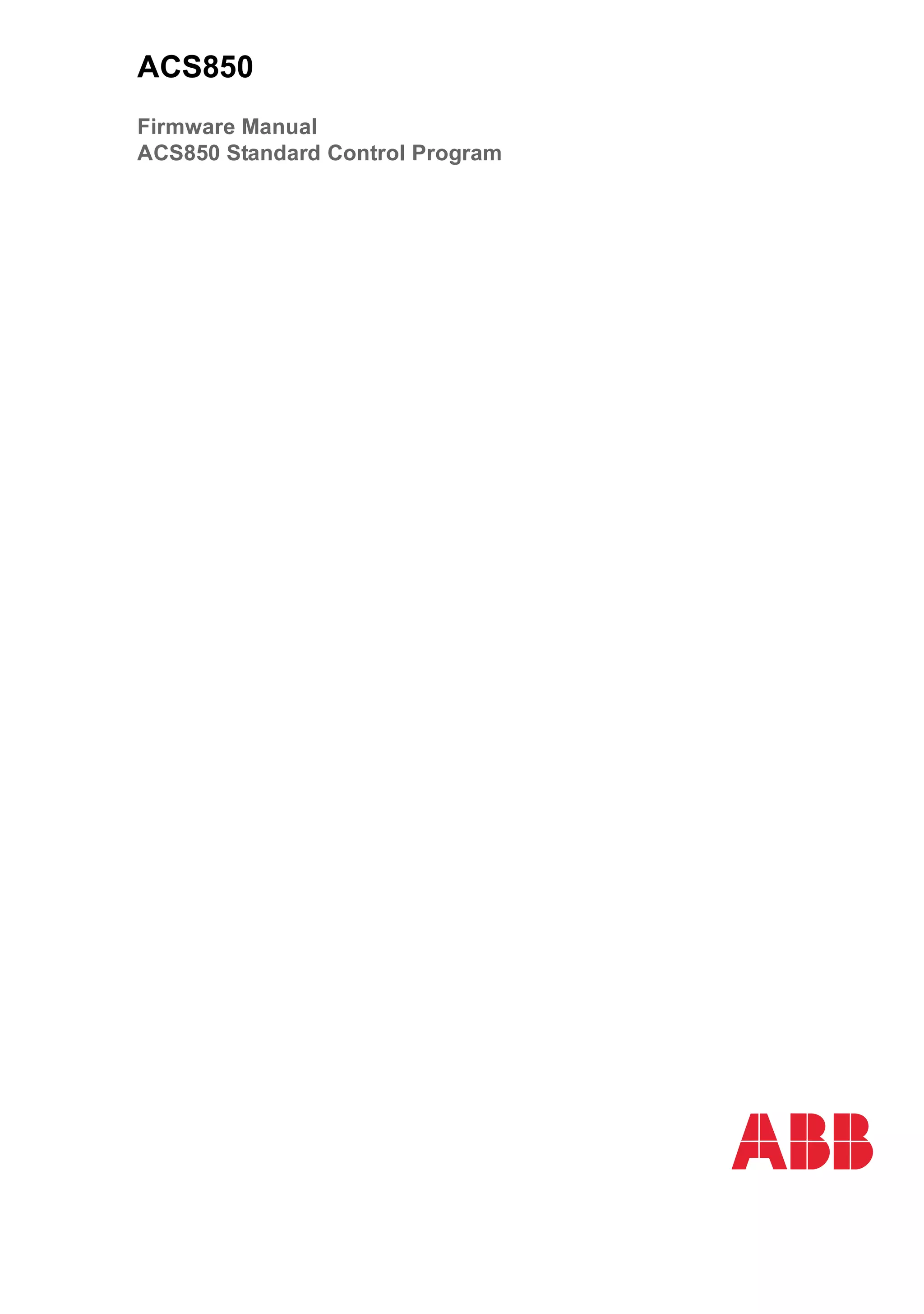 Abb acs85004firmwaremanual PDF