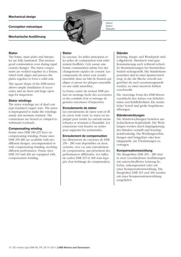 ABB DCMotorsDMICatalog PDF