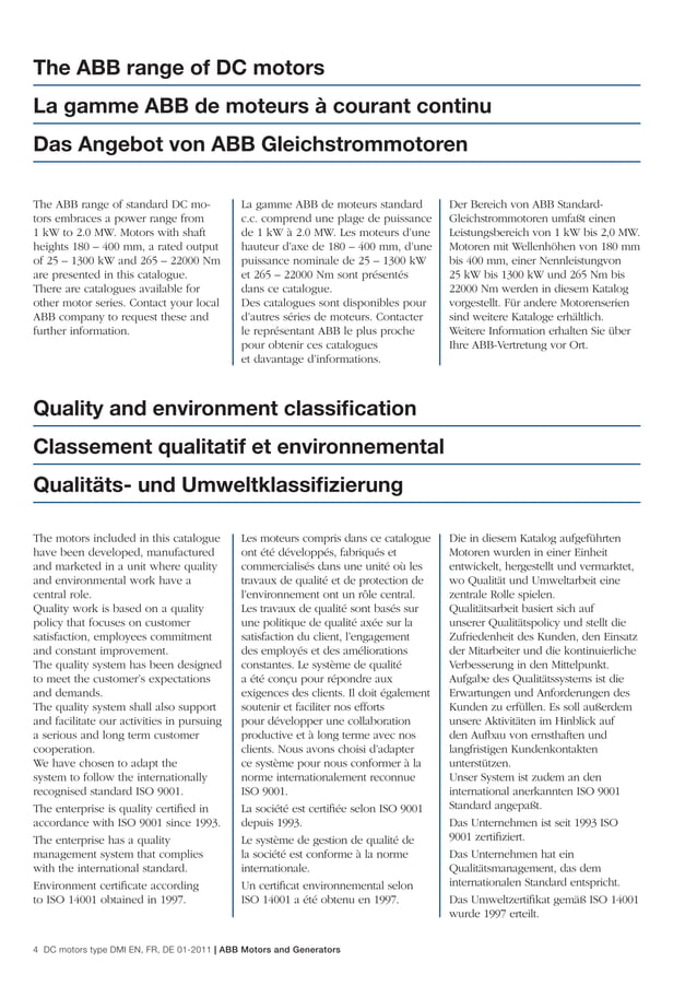 ABB DCMotorsDMICatalog PDF