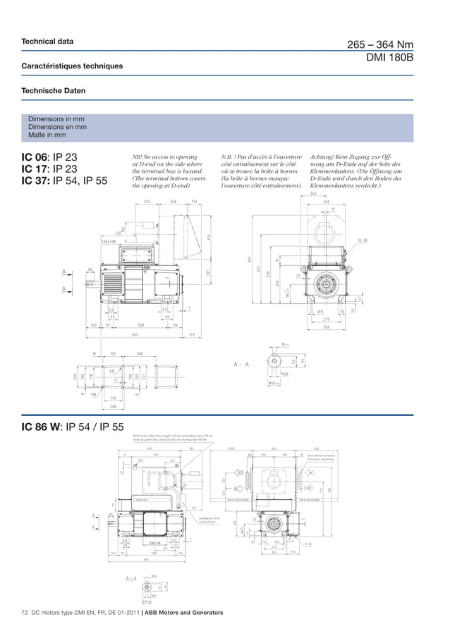 ABB DCMotorsDMICatalog PDF