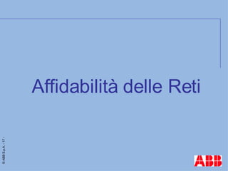 Affidabilità delle Reti 