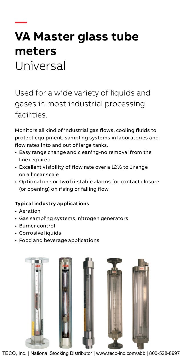 ABB Rotameter / Variable Area Flowmeters