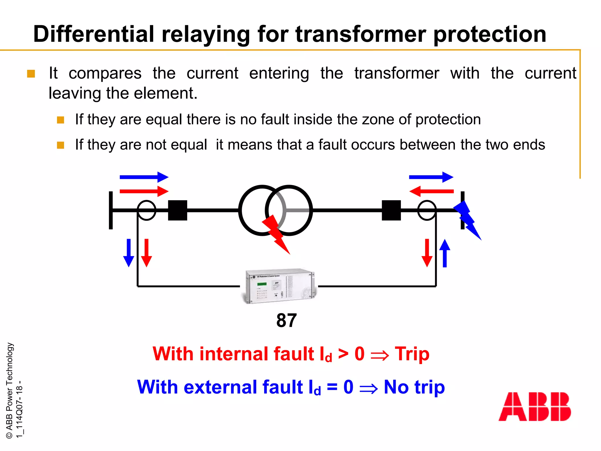 ABB - TRANSFORMERS-PROTECTION-COURSE (2001) | PPTX