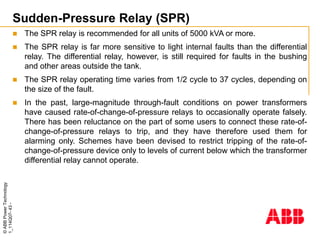 ABB - TRANSFORMERS-PROTECTION-COURSE (2001) | PPTX