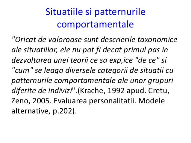 Prezentare personalitate