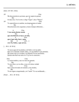 Abbandonado letras y-acordes