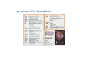 Ty Zicos - Avril 2012 - Mensuel Gratuit
 