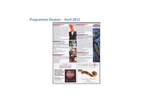 Programme Vauban - Avril 2012
 