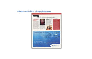 Sillage - Avril 2012 - Page Culture(s)
 