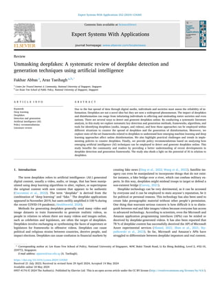 Unmasking deepfakes: A systematic review of deepfake detection and ...