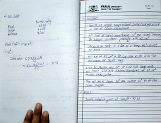 abbas poc experiment b pharmacy experiment from 6-14 | PDF