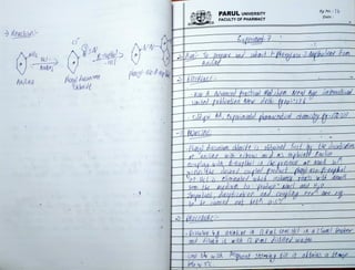 abbas poc experiment b pharmacy experiment from 6-14 | PDF